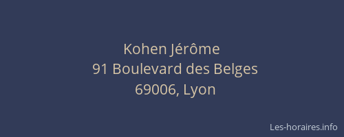 Kohen Jérôme