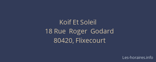 Koif Et Soleil