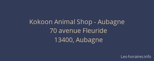 Kokoon Animal Shop - Aubagne