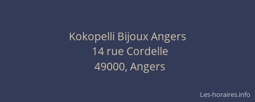 Kokopelli Bijoux Angers