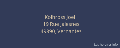 Kolhross Joël