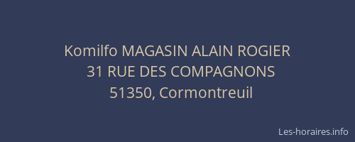 Komilfo MAGASIN ALAIN ROGIER