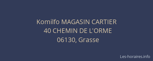 Komilfo MAGASIN CARTIER