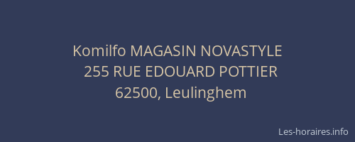 Komilfo MAGASIN NOVASTYLE
