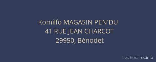 Komilfo MAGASIN PEN'DU
