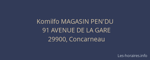 Komilfo MAGASIN PEN'DU