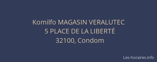 Komilfo MAGASIN VERALUTEC