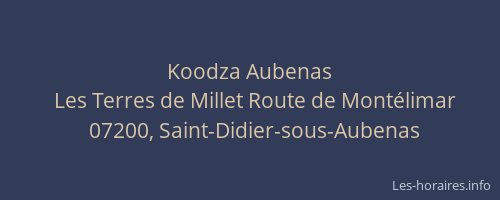 Koodza Aubenas