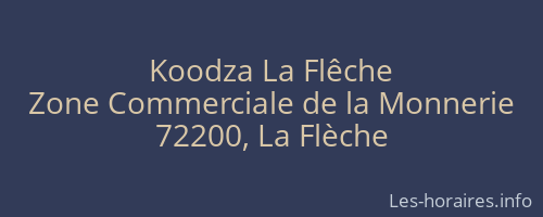 Koodza La Flêche