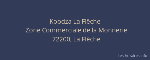 Koodza La Flêche