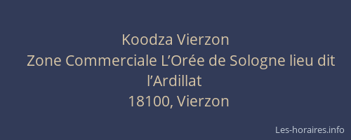 Koodza Vierzon