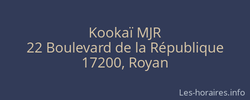 Kookaï MJR