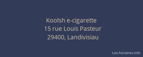 Koolsh e-cigarette