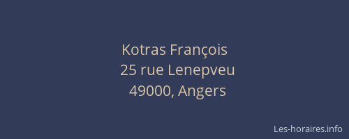 Kotras François