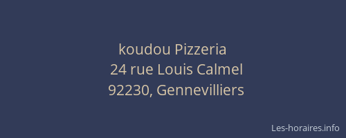 koudou Pizzeria
