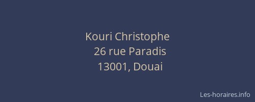 Kouri Christophe