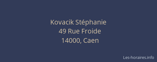 Kovacik Stéphanie