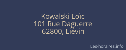 Kowalski Loïc