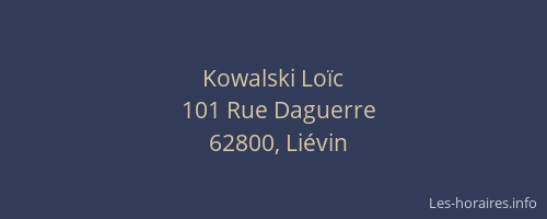 Kowalski Lo&iuml;c