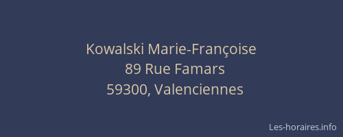 Kowalski Marie-Françoise