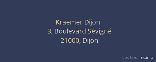 Kraemer Dijon