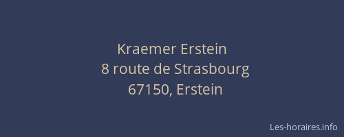 Kraemer Erstein
