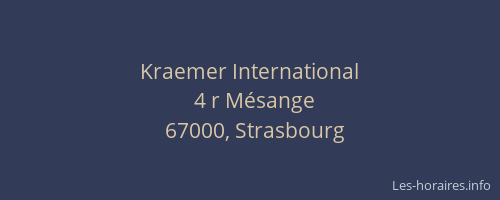 Kraemer International