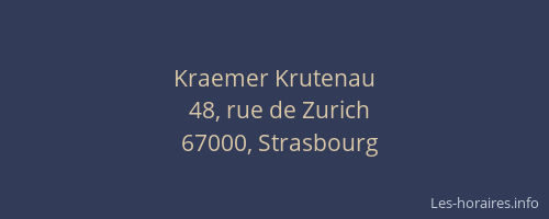 Kraemer Krutenau