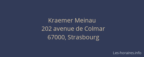Kraemer Meinau