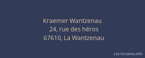 Kraemer Wantzenau