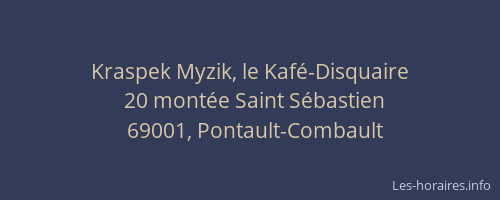 Kraspek Myzik, le Kafé-Disquaire