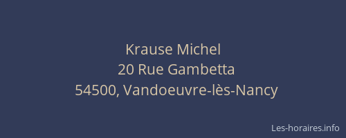 Krause Michel