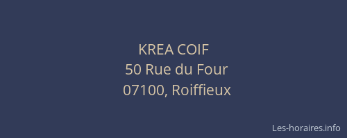 KREA COIF