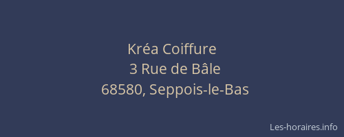 Kr&eacute;a Coiffure