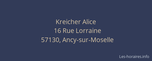 Kreicher Alice