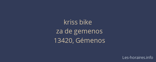 kriss bike
