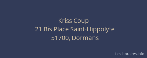 Kriss Coup