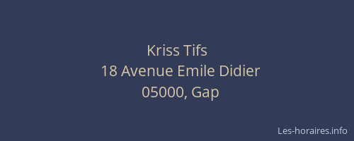 Kriss Tifs