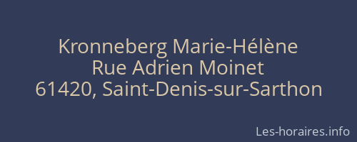 Kronneberg Marie-Hélène