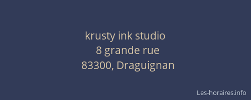 krusty ink studio