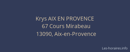 Krys AIX EN PROVENCE