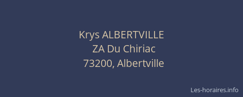 Krys ALBERTVILLE