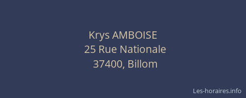 Krys AMBOISE