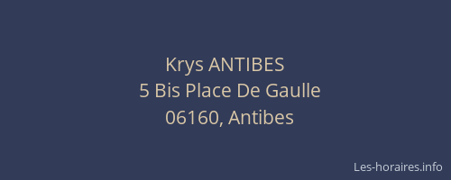 Krys ANTIBES