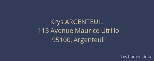 Krys ARGENTEUIL