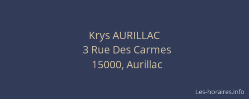 Krys AURILLAC