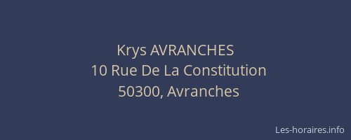 Krys AVRANCHES