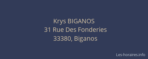 Krys BIGANOS