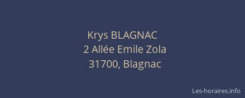 Krys BLAGNAC