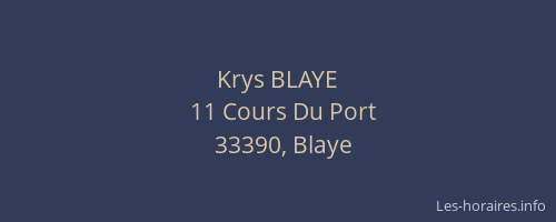 Krys BLAYE